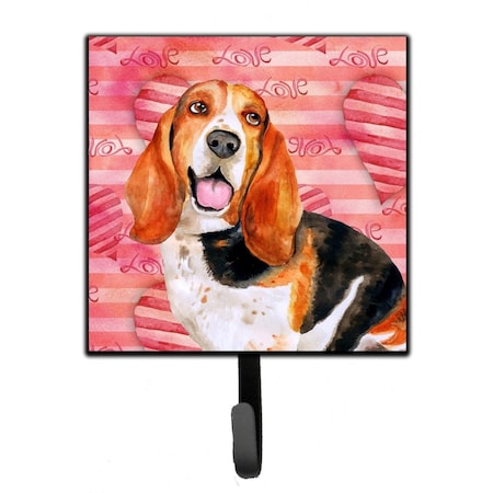 Carolines Treasures Basset Hound Love Leash or Key Holder BB9791SH4
